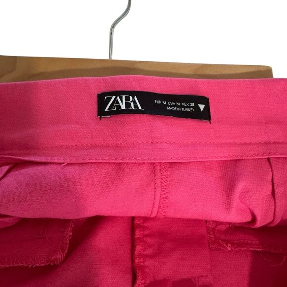 Pink Zara cropped wide leg pants Medium - Picture 5 of 5